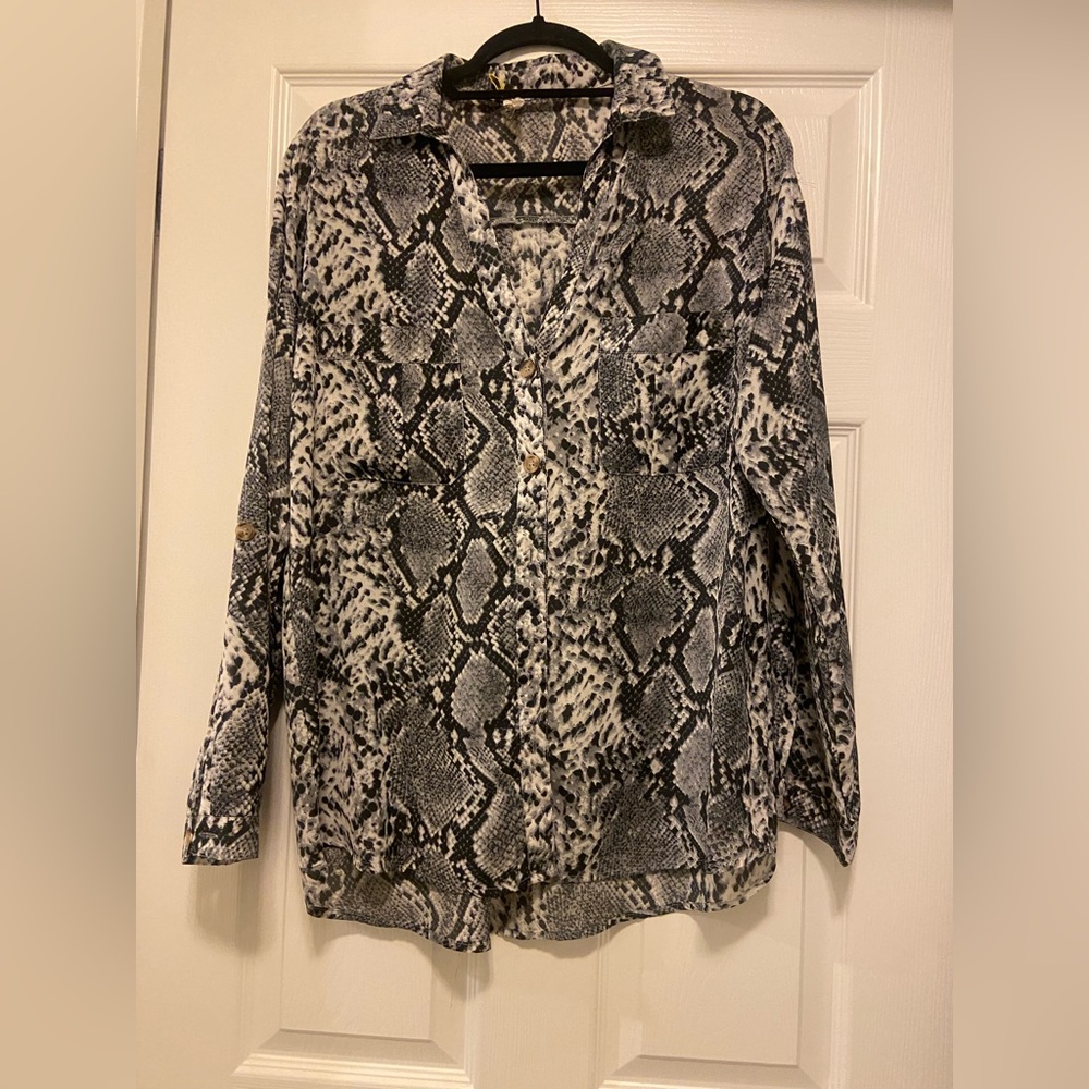 Animal print blouse